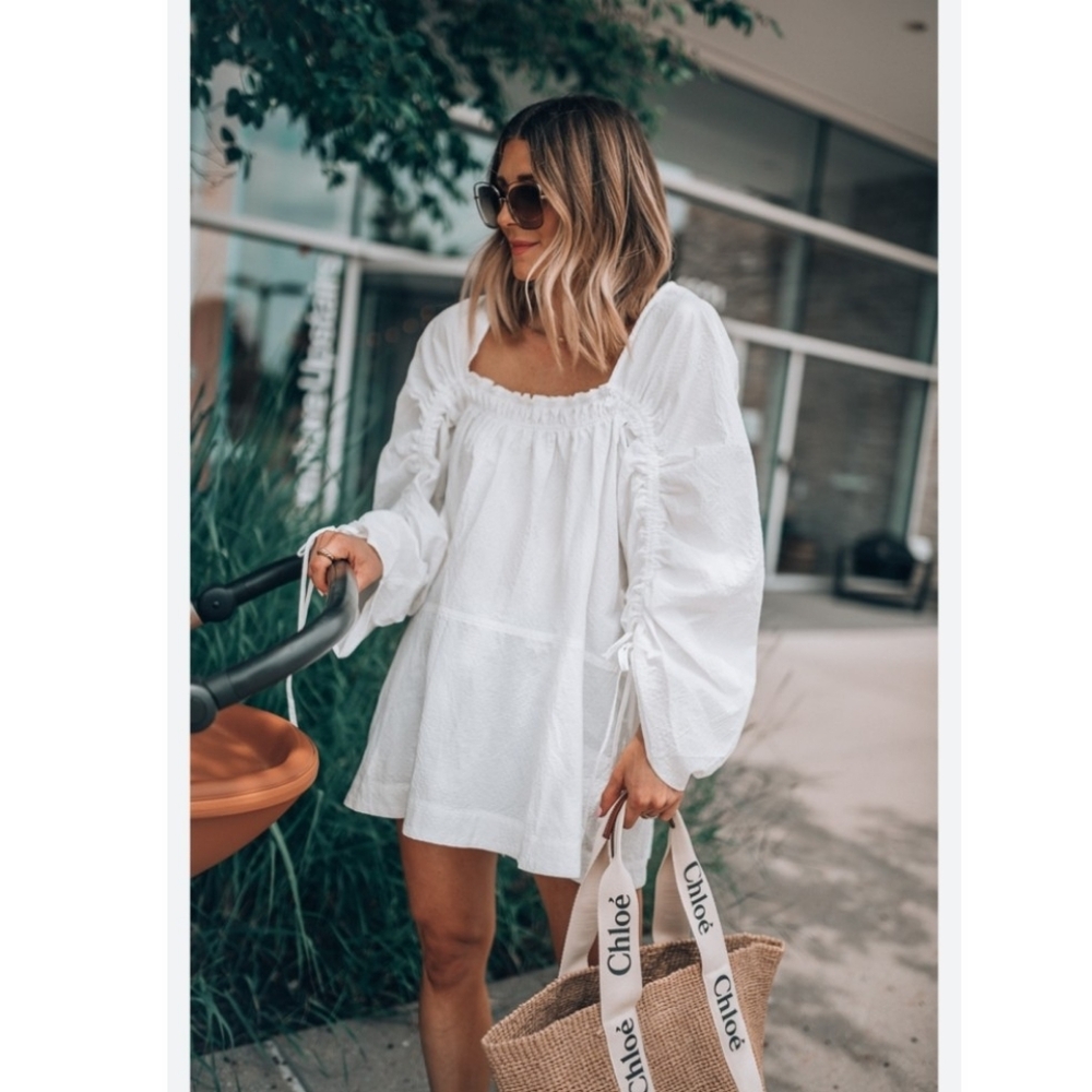 Free People White Mini Dress